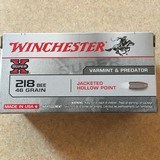 Winchester 218 Bee
new full box, Free Shipping lower 48 , No Tax - 1 of 2