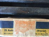 Western 25 auto RF full box ammo, 50 grain, with vintage tax stamp - 2 of 3