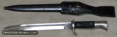German WWII Mauser K98 Dress Bayonet & Scabbard * Robt Klaas Blade