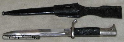 German WWII Mauser K98 Dress Bayonet & Scabbard * WKC Blade