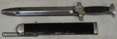 WWII German Red Cross Enlisted Hewer / Dagger & Scabbard - Image 2 of 5