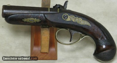 Henry Deringer Percussion Medium Sized Pocket Pistol Circa 1848-1850