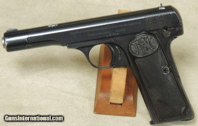 Fabrique Nationale D'Armes De Guerre Model 1922 (10/22 FN) .380 ACP Caliber Pistol S/N 48202