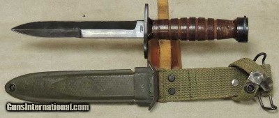 U.S. M4 Fighting Knife Bayonet & U.S. M8A1 Scabbard * Kiffe Japan