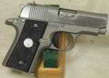 Colt Mustang PocketLite .380 ACP Caliber Stainless Pistol S/N PL49083 - 2 of 4