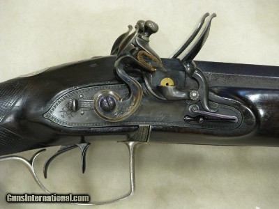 1800 Tatham & Egg O/U Flintlock Shotgun w/ Sliding Bayonet * Makers Registered To The King Of England - Image 2 of 13