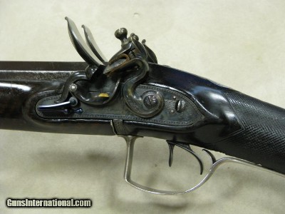 1800 Tatham & Egg O/U Flintlock Shotgun w/ Sliding Bayonet * Makers Registered To The King Of England