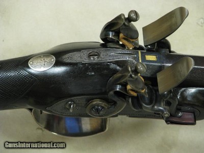 1800 Tatham & Egg O/U Flintlock Shotgun w/ Sliding Bayonet * Makers Registered To The King Of England - Image 11 of 13