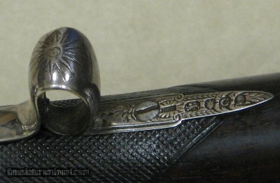 1800 Tatham & Egg O/U Flintlock Shotgun w/ Sliding Bayonet * Makers Registered To The King Of England - Image 8 of 13