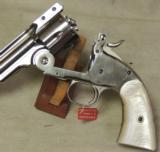 Uberti 1875 No. 3 Top Break Nickel .45 Colt Caliber Revolver NIB S/N F10670 - 4 of 7