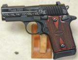 Sig Sauer P938 Engraved 9mm Caliber Pistol NIB S/N 52B067439 - 1 of 6
