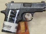 Sig Sauer P238 Black Pearl .380 ACP Caliber Pistol NIB S/N 27B094999 - 2 of 5