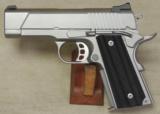 Nighthawk Custom 1911 T4 Stainless .9mm Caliber Pistol NIB S/N NCP15513 - 1 of 7
