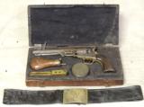 Civil War Colt 1849 Pocket Percussion Revolver Soldier Ensemble S/N 25948 - 1 of 15