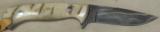 Nighthawk Custom / Keith Murr Model 300 Knife * Damascus & Dahl Sheep Horn - 2 of 6