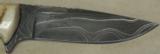 Nighthawk Custom / Keith Murr Model 300 Knife * Damascus & Dahl Sheep Horn - 4 of 6