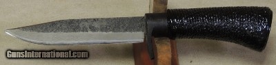 Kanetsune Urushi Damascus Fixed Blade Knife * Signed By Maker