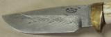 Custom Mike Miller Knife * Damascus Blade & Leather Sheath NEW - 3 of 7