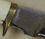 Stamper Custom Elk Horn Handle Drop Point Knife & Leather Sheath NEW - 3 of 6