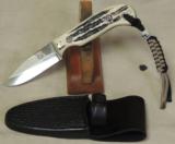 Wilson Tactical M14 3" Fixed Blade Custom Knife NEW Stag Bone - 3 of 4