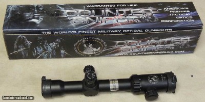 CounterSniper Optics Crusader 1-12x30mm Tactical Rifle Scope NEW