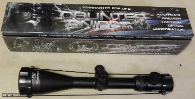 CounterSniper 2.5X10 Tactical Scope with 56 MM Objective Contract Overrun Rear Focal Plane NEW