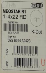 Meopta Meostar 1-4x22 RD Kdot Riflescope NEW - 5 of 5