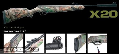 Stoeger Model x20 .177 Caliber Camo Stock Airgun Air Rifle NIB