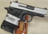 Sig Sauer P938 Two-Tone 9mm Pistol w/ Laser NIB S/N 52B121628 - 1 of 5