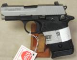 Sig Sauer P938 Two-Tone 9mm Pistol w/ Laser NIB S/N 52B121628 - 2 of 5