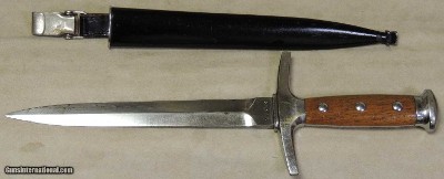 Post WWII Swiss Officer Dagger & Scabbard S/N 20656