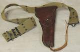 1911 Sears Holster 1942 Dated With U.S. Marked Military Belt - 1 of 6