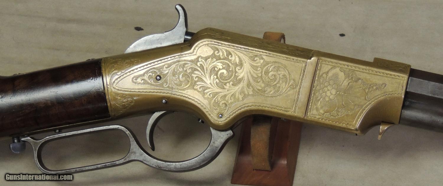 American Civil War Henry Deluxe Engraved .44 Henry Rimfire Caliber ...