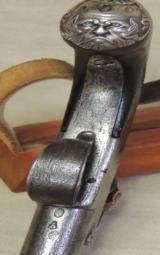 French Huguenot 1700s Era Turn Barrel 44 Caliber Flintlock Pistol - 8 of 8