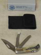 Beretta Stag Handle Big Game 3 Blade Knife NIB #JK304B02 - 5 of 5