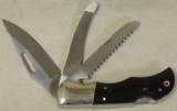 Beretta Buffalo Horn Handle Big Game 3 Blade Knife NIB #CO23-9-99 - 3 of 5