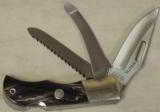 Beretta Buffalo Horn Handle Big Game 3 Blade Knife NIB #CO23-9-99 - 1 of 5