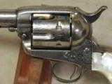 Colt 1st Gen Single Action Army RARE Silver & Factory Engraved .45 L.C. Revolver S/N 324603 - 3 of 19