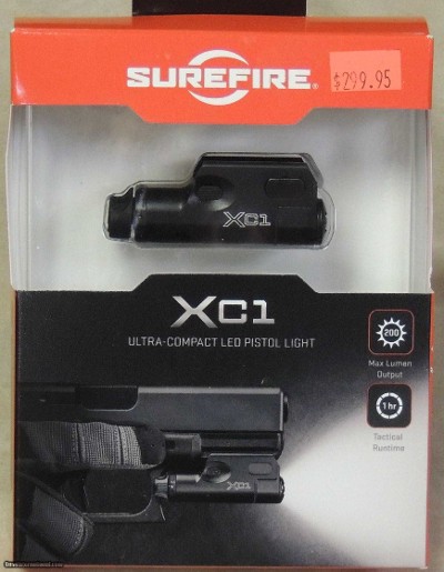 Surefire XC1 Ultra-Compact LED Pistol Light NEW