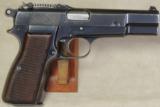 F.N. Browning Hi-Power Nazi Issued 9mm Caliber Pistol w/ Tangent Sight S/N 79818 - 2 of 8