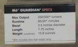 SureFire Millennium M6 Guardian 250/500 Lumen Combat Flashlight NEW - 2 of 2