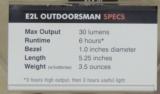 SureFire E2L Outdoorsman 30 Lumen LED Flashlight NEW - 3 of 3