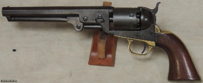 Cased Colt 1851 Navy 4th Model .36 Caliber Percussion Revolver S/N 204912xx