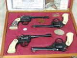 Iver Johnson Commemorative 100th Year DA/SA 4 Revolver Cased Set * All 4 Unfired - 3 of 22
