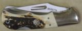 Beretta Stag Handle Bird Folder 2 Blade Knife NIB #JK303B02 - 2 of 5