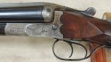 Custom German Side By Side Fancy Scallop Boxlock 12 GA Highly Engraved Shotgun S/N 34832 - 4 of 15