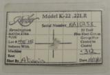 Kimber .22 LR Hunter Model Rifle NIB from 2003 S/N KA10258 - 11 of 12