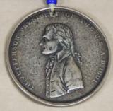 Jefferson Indian Peace Medal & Strand Glass Beads - 2 of 3