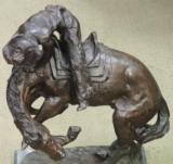 Rattlesnake Bronze Signed Scuplture by Frederic Remington *22" x 15"
- 5 of 11