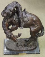Rattlesnake Bronze Signed Scuplture by Frederic Remington *22" x 15"
- 4 of 11